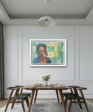 Load image into Gallery viewer, Dining room mockup showing large oil painting for sale