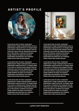 Load image into Gallery viewer, Artist Portfolio Template - Canva Editable Art Catalogue - Digital Download
