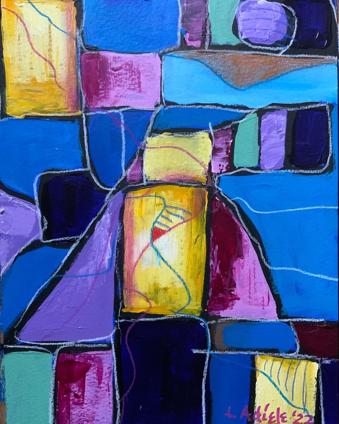 Original painting - Cool blues